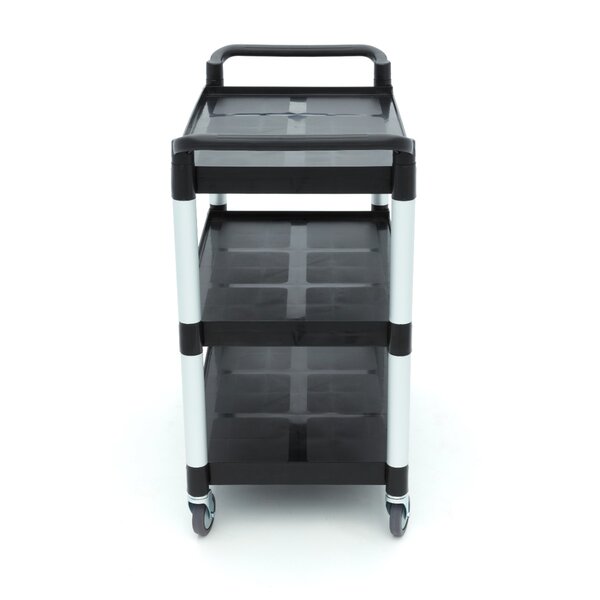 Serveerwagen | Aluminium/Kunststof | Aluminium constructie | Drie kunststof werkbladen | 1030x505x960(h)mm