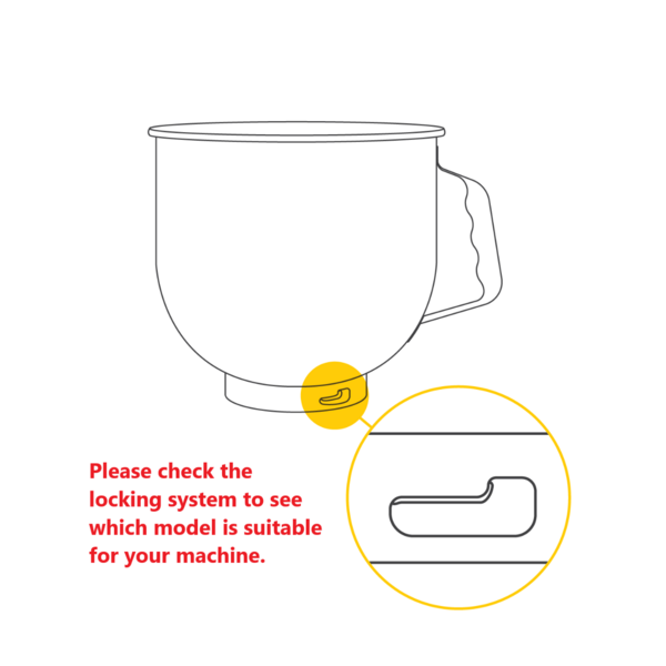 RVS mengkom | RVS materiaal | Vergrendelsysteem | 220x220x210(h)mm