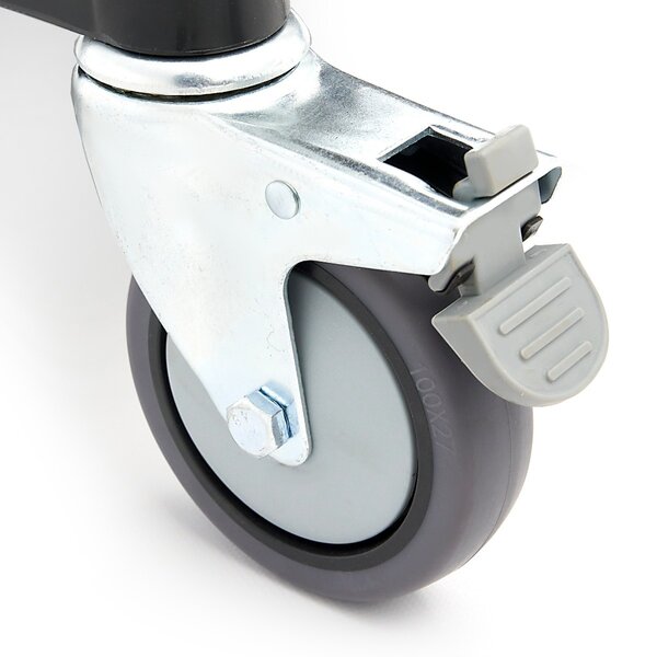 Serveerwagen | Aluminium/Kunststof | Aluminium constructie | Twee kunststof werkbladen | 865x425x930(h)mm