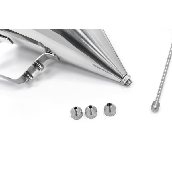 Beslagdispenser | RVS uitvoering | Doseerknop | Statief inbegrepen | 240x245x200(h)mm