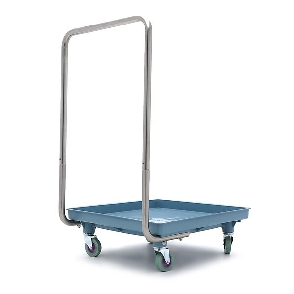 Korven Transportwagen | RVS constructie | Ergonomische handgreep | Robuuste zwenkwielen | 540x600x880(h)mm