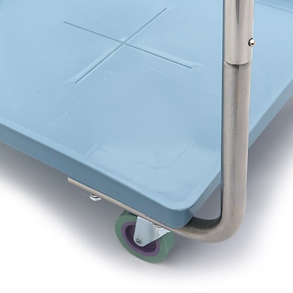 Korven Transportwagen | RVS constructie | Ergonomische handgreep | Robuuste zwenkwielen | 540x600x880(h)mm