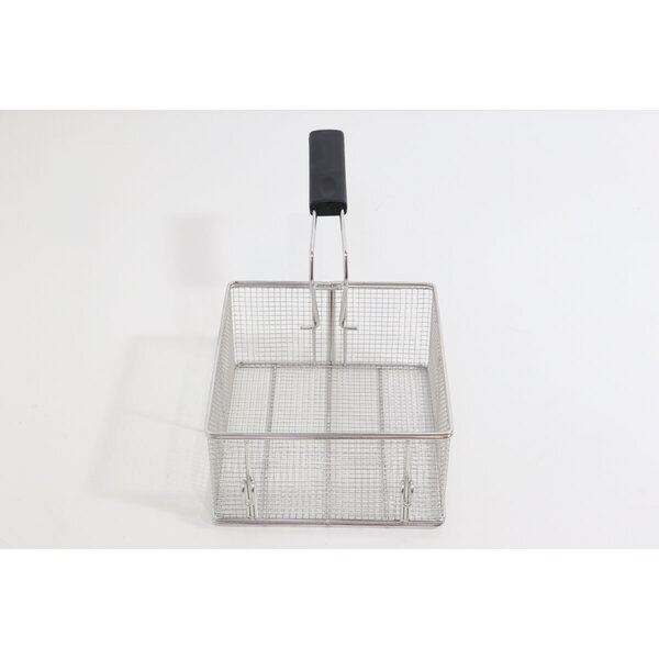 Frituurmand met handvat | Vaatwasserbestendig mandje | Handvat afneembaar | 255x235x120(h)mm