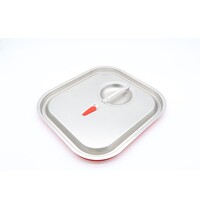 Maxima Gastronorm Deksel RVS | Luchtdicht rubber | Omgevouwen randen | Vaatwasmachinebestendig | 338x311x21(h)mm 