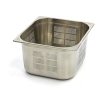 Maxima GN-Bak | RVS | 2/3 GN | Hoogte 200mm | Geperforeerd | 354x325x200(h)mm 