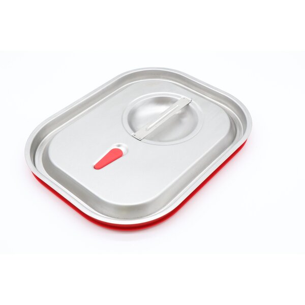 Gastronorm Deksel RVS | Luchtdicht rubber | Omgevouwen randen | Vaatwasmachinebestendig | 300x245x23(h)mm