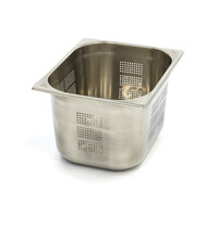 Maxima Gastronorm Bak RVS Geperforeerd | Geperforeerd | Stapeling mogelijk | Vaatwasmachinebestendig | 325x265x200(h)mm 