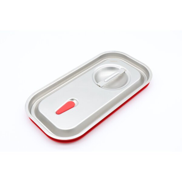 Gastronorm Deksel RVS | Luchtdicht rubber | Omgevouwen randen | Vaatwasmachinebestendig | 310x160x20(h)mm