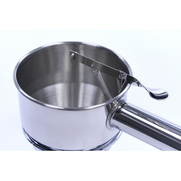 Beslagdispenser RVS | Doseerknop | Statief | Vaatwasserbestendig | 200x150x210(h)mm