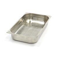 Maxima Gastronorm Bak RVS Geperforeerd | Geperforeerd | Stapeling mogelijk | Vaatwasmachinebestendig | 530x325x100(h)mm