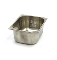Maxima GN-Bak | RVS | 1/2 GN | Hoogte 150mm | Geperforeerd | 325x265x150(h)mm