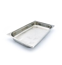 Maxima GN-Bak | RVS | 1/1 GN | Hoogte 65mm | Geperforeerd | 530x325x65(h)mm