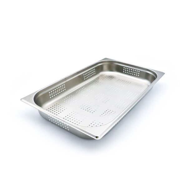 GN-Bak | RVS | 1/1 GN | Hoogte 65mm | Geperforeerd | 530x325x65(h)mm