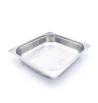 Maxima Gastronorm Bak RVS Geperforeerd | Geperforeerd | Stapeling mogelijk | Vaatwasmachinebestendig | 354x325x65(h)mm 