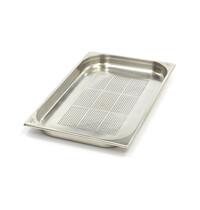 Maxima Gastronorm Bak RVS Geperforeerd | Geperforeerd | Stapeling mogelijk | Vaatwasmachinebestendig | 530x325x40(h)mm 