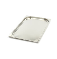 Maxima Gastronorm Bak RVS | Stapelbaar | Vaatwasmachinebestendig | Omgevouwen randen | 530x325x20(h)mm 