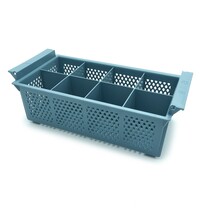 Maxima Vaatwasser bestekmand | Kunststof | Rechthoekig | 8 compartimenten | 426x205x150(h)mm