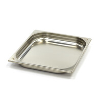 Maxima Gastronorm Bak RVS | Stapelbaar | Vaatwasmachinebestendig | Omgevouwen randen | 354x325x40(h)mm 