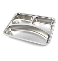 Maxima Bord vakken RVS | Robuust rvs | 3 vakken | Luchtdicht af te sluiten | 240x175x40(h)mm 