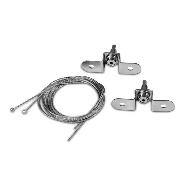 Hangende Kliklijst | VERTICO | Aluminium | Zilvergrijs | A1-Formaat | Dubbelzijdig | Rand 32mm | Incl. Plafondbevestiging (≤1450mm)