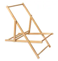 Luxus Inklapbare Strandstoelframes | Hout | Naturel | In-/Outdoor | 4 Stuks | 570x950x830(h)mm