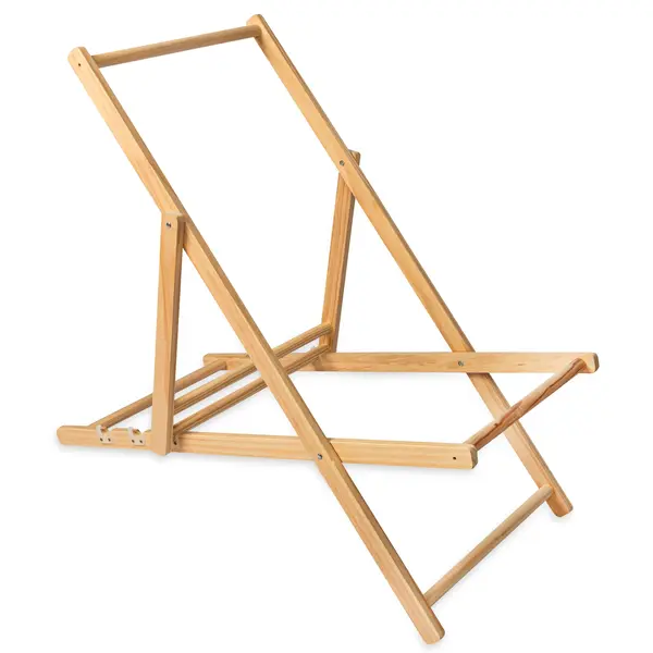 Inklapbare Strandstoelframes | Hout | Naturel | In-/Outdoor | 4 Stuks | 570x950x830(h)mm