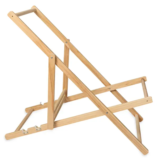 Inklapbare Strandstoelframes | Hout | Naturel | In-/Outdoor | 4 Stuks | 570x950x830(h)mm