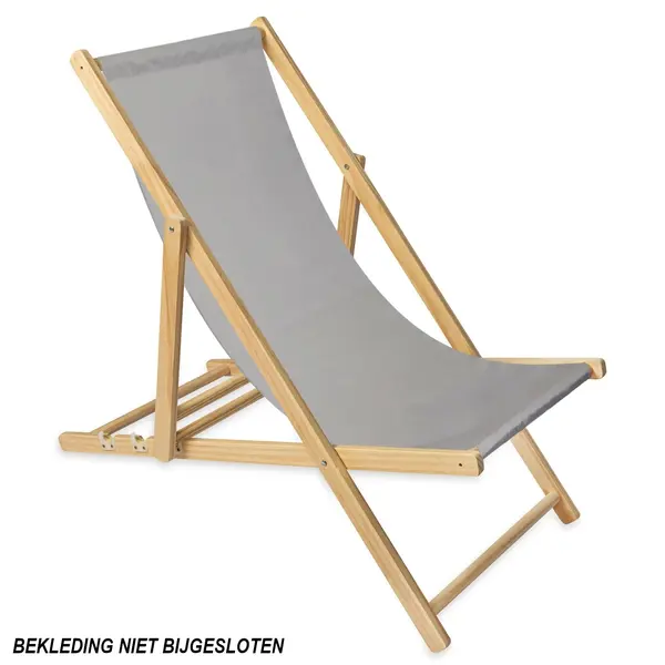 Inklapbare Strandstoelframes | Hout | Naturel | In-/Outdoor | 4 Stuks | 570x950x830(h)mm