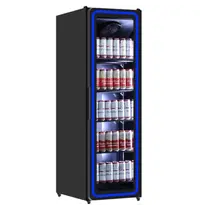 UNNICOOL Koelkast | 395L | Zwart | 0°C/+1°C | Geforceerd | Wielen | 620x635x1980(h)mm