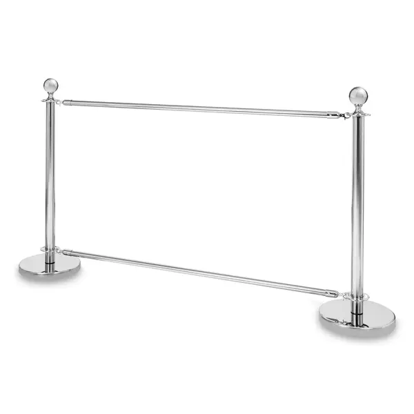 Onderbalk | Luxus Banner-/Afzetpalen | Verchroomd