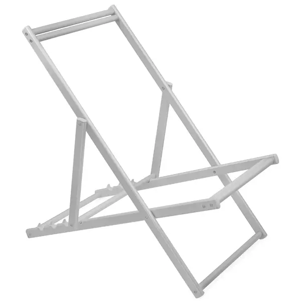 Inklapbaar Strandstoelframe | Aluminium | Zilvergrijs | In-/Outdoor | 530x950x660(h)mm