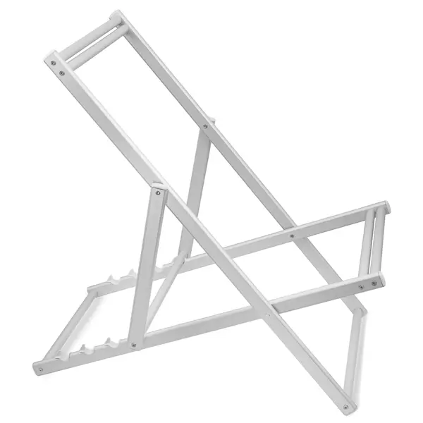 Inklapbaar Strandstoelframe | Aluminium | Zilvergrijs | In-/Outdoor | 530x950x660(h)mm