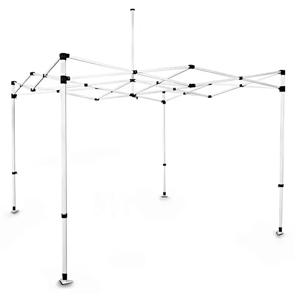 Opvouwbaar Partytentframe | BLANC | Staal | Wit | Incl. Roltas | 3000x3000x3430(h)mm