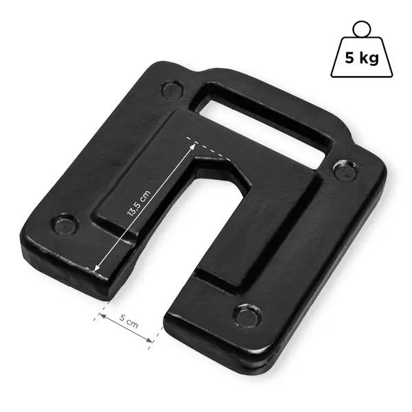 Voetgewicht | BLANC/EVEREST | IJzer | Gewicht 5kg | 210x250x30(h)mm