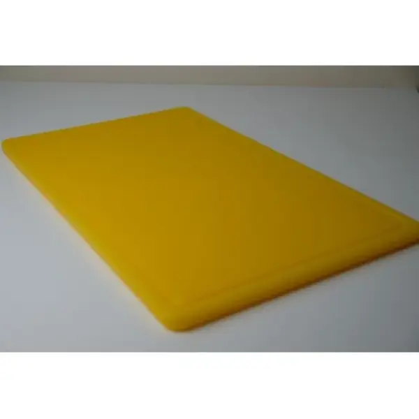 Snijplank | HDPE | Geel | HACCP | Antibacterieel | Sapgeul | 530x325x15(h)mm