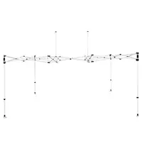 Luxus Opvouwbaar Partytentframe | BLANC | Staal | Wit | Incl. Roltas | 4500x3000x3430(h)mm 