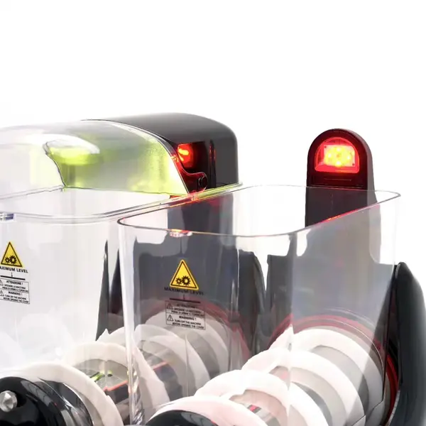 Slushmachine | 2x 12L | Instelbare Slushdikte | Interne Verlichting | 0.77kW (230V) | 500x600x940(h)mm