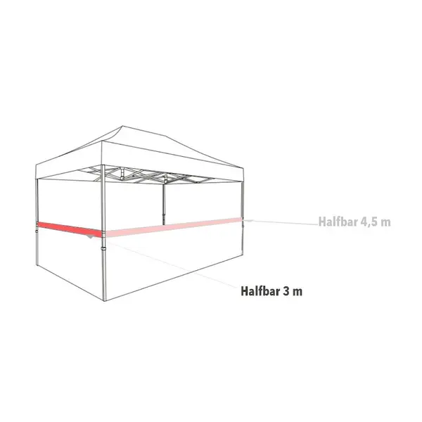 Lage Dwarsbalk | BLANC/EVEREST | Aluminium | 3000mm