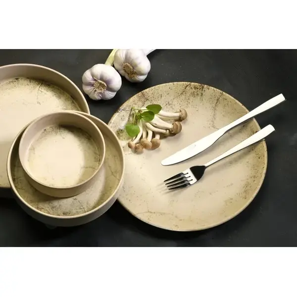 Borden | SAVANNE | Porselein | Beige | 6 Stuks | Ø270mm