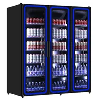 UNNICOOL Koelkast | 1190L | Zwart | 0°C/+1°C | Geforceerd | Draaideuren | Wielen | 1680x635x1980(h)mm