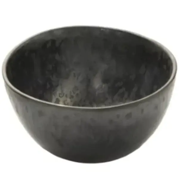 Kommen | METALLIC | Porselein | Zwart | 70cl | 6 Stuks | Ø150x80(h)mm