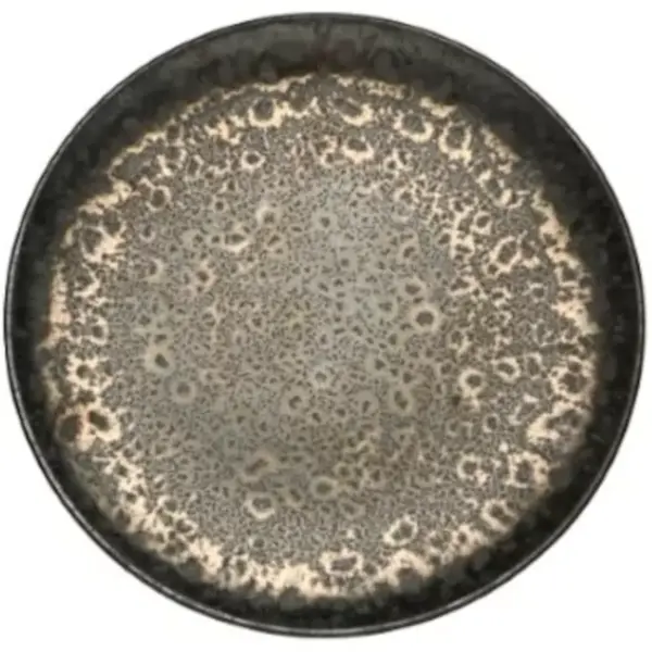 Borden | METALLIC | Porselein | Zwart | 4 Stuks | Ø295x26(h)mm