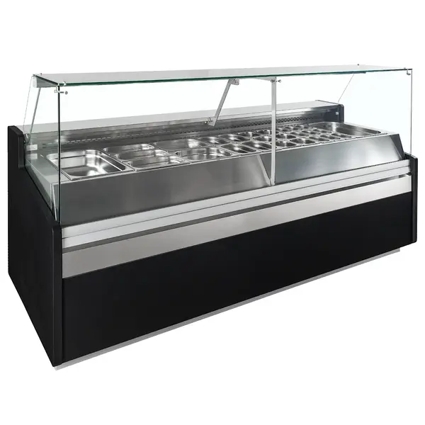 Koeltoonbank | SPIDER | 6x 1/1 GN | -1°C/+5°C | Geforceerd | Gekoelde Reserve | Kantelruit | 2465x960x1235(h)mm