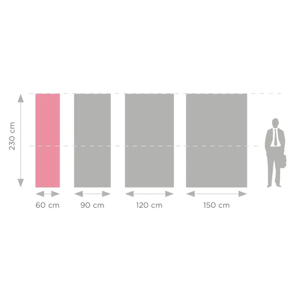 Beursframe | ATLANTIS EXPO | Aluminium/Staal | Dubbelzijdig | Incl. Draagtas | 602x250x2300(h)mm
