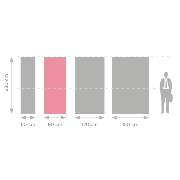 Beursframe | ATLANTIS EXPO | Aluminium/Staal | Dubbelzijdig | Incl. Draagtas | 902x250x2300(h)mm