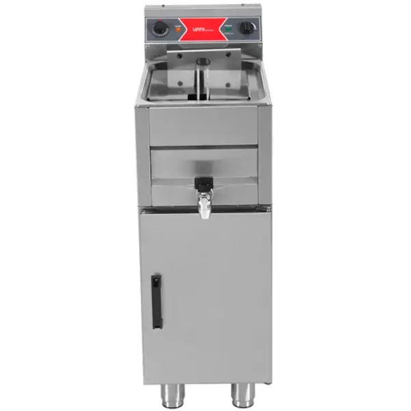 Friteuse | Elektrisch | 10L | 50°C/190°C | 9kW (400V) | Aftapkraan | 325x650x850/900(h)mm