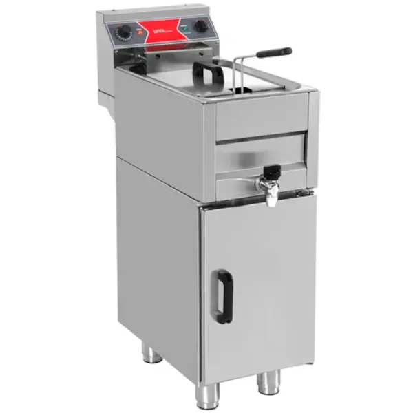 Friteuse | Elektrisch | 10L | 50°C/190°C | 9kW (400V) | Aftapkraan | 325x650x850/900(h)mm