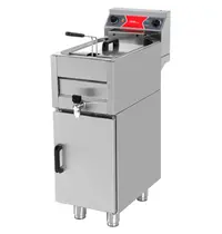 UNNI-COOKING Friteuse | Elektrisch | 10L | 50°C/190°C | 9kW (400V) | Aftapkraan | 325x650x850/900(h)mm