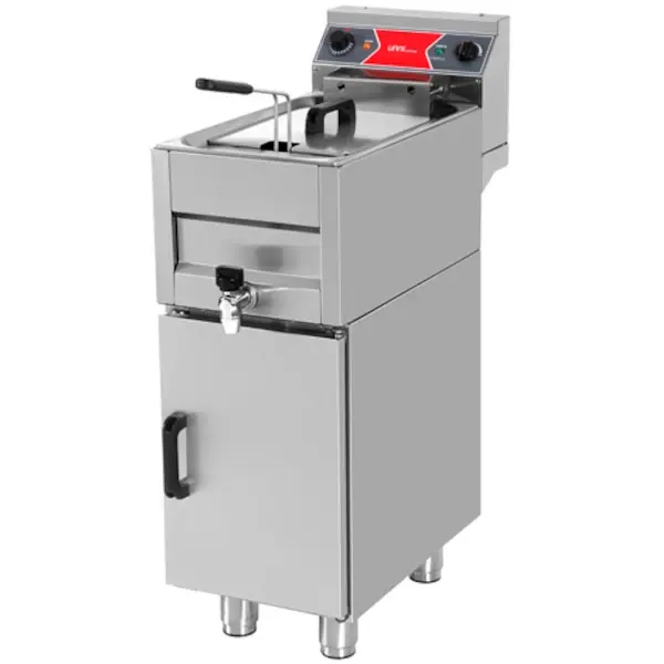 Friteuse | Elektrisch | 10L | 50°C/190°C | 9kW (400V) | Aftapkraan | 325x650x850/900(h)mm