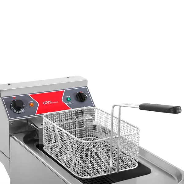 Friteuse | Elektrisch | 10L | 50°C/190°C | 9kW (400V) | Aftapkraan | 325x650x850/900(h)mm